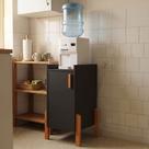 Armário Poseidon Aparador para Cozinha Café ou Área Gourmet Funcional - Preto Armário Poseidon Aparador para Cozinha Café ou Área Gourmet Funcional - Preto