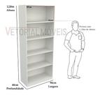 Armário Prateleira Multiuso M14 100% Mdf ( Vitrine Closet)