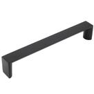 Armário Pull Stone Harbor Hardware Plateau 16 cm preto fosco