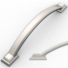 Armário Pulls Amerdeco, pacote com 15 unidades, níquel acetinado, 12,8 cm CC