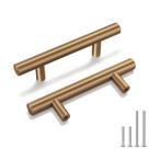 Armário Pulls Goldenwarm, pacote com 10 unidades de bronze champanhe de 64 mm