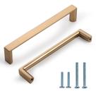 Armário Pulls KNOKLOCK Square Champagne Bronze 128 mm - pacote com 10