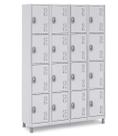 Armário Roupeiro Aço 16 Portas 19113041Cm Volume C/ Tranca