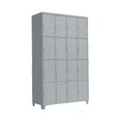 Armário Roupeiro de Aço Guarda-Volume Locker Vestiário 16 Portas: Academia, Comércio, Alojamento, Empresa, Loja, Obra e Escritório