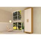 Armário Sapateira Quarto Iris c/ 2 Portas c/ Chave Cinamomo/Off White - ACP