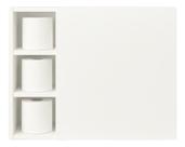 Armário Suspenso Banheiro Sala Quarto Cozinha MDF Branco Montado 60cm Multiuso Aéreo 1 Porta