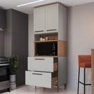 Armário Torre Quente 2 Fornos 1 Porta 2 Gavetões Isabelle