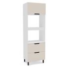 Armário Torre Quente 70cm com 2 Portas Basculantes e 1 Gaveta 250017 Meena Politorno Moveis Armário Torre Quente 70cm com 2 Portas Basculantes e 1 Gaveta 250017 Meena Politorno Moveis