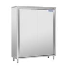 Armário Tramontina Com Portas De Correr E 3 Prateleiras Ajustáveis 1.800 X 700 Mm Em Aço Inox Aisi