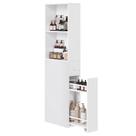 Armário VASAGLE UBBK567T14 Slim Branco 40x18x134cm