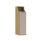 Armário Versátil Modulado Elegance 1 Porta - Carvalho/Cinza