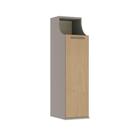 Armário Versátil Modulado Elegance 1 Porta - Cinza/Carvalho