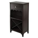 Armário Winsome Ancona Wine Storage Dark Espresso 49x32x95cm