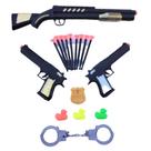 Armas de brinquedo lança dardos projéteis kit completo