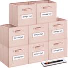 Armazenamento Cube Bins artsdi 33x33x33cm Tecido rosa (conjunto de 8)