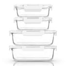 Armazenamento de alimentos Recipiente de vidro extra grande M MCIRCO 2x 2260mL e 2x 1040mL