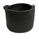 Armazenamento de corda redonda pequena Basket Bellar cinza escuro 24x18 cm Armazenamento de corda redonda pequena Basket Bellar cinza escuro 24x18 cm