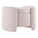 Armazenamento de veludo rosa Ottoman Modway Nebula 48x53x71 cm