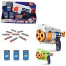 Arminha Nerf Pistola de Brinquedo Lança Dardos Alvos em Formato de Latinhas Sortida