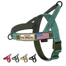 Arnês para cães Annchwool No Pull com alça macia acolchoada verde XL