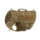 Arnês para cães OneTigris No Pull Tactical Aire Mesh Brown M