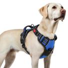 Arnês para cães rabbitgoo atualizado sem tração para cães grandes, azul L Arnês para cães rabbitgoo atualizado sem tração para cães grandes, azul L