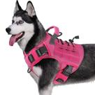 Arnês tático para cães WINGOIN rosa para cães grandes, reflexivo