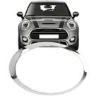 Aro Cromado Do Farol Mini Cooper De 2014 Até 2021 -Dir