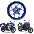 Aro da roda traseira azul yamaha mt 03 r3 2022 2023 2024