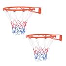 Aro de Basquete Bel Oficial 45cm com 2 Aro Rede e Kit Fixação para Treino Lazer e Quadra