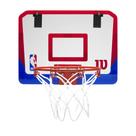 Aro de Basquete Wilson NBA DRV Mini Transparente Vermelho Azul