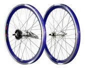 Aro de bicicleta azul