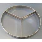 Aro Divisor De 3 Sabores De Pizza Aço Inox-Work Pizza 50 cm