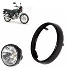 Aro Farol Honda Titan Fan 150 Titan Fan 125 Até 2013 Material Ferro