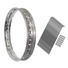 Aro Folha Jante Roda Traseiro De Ferro Raio 4mm Cromado Xtz250 Tenere250 Lander250
