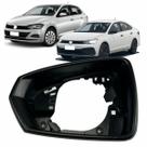 Aro Moldura Retrovisor Virtus Polo S/furo Pisca Esquerdo