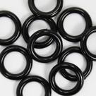 Aro Plástico Preto 2,3cm - 50 Unidades