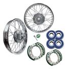 Aro Roda Jante Montado Cg 125 Fan Titan 2000/2008 Ks par