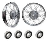 Aro Roda Par Honda Cg 125 Fan 2000 á 2008 com Rolamentos