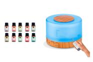 Aromatizador Difusor 500ml Led Colorido Controle-3 Essências