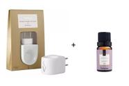 Aromatizador Elétrico Porcelana + Essência Lavanda Via Aroma