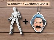 Aromatizante Cheirinho + Boneco Dumm100% Articulado Figura de Ação Brinquedo Manequim Presente Infantil 14cm DESMONTADO