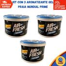 Aromatizante Gel Praia Mundial Prime - Kit com 3 unidades Aromatizante Gel Praia Mundial Prime - Kit com 3 unidades