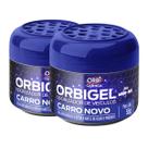 Aromatizante Para Carros e Outros Ambientes Em Gel Fragrância Carro Novo 55g Orbi Química Kit com 2 Aromatizante Para Carros e Outros Ambientes Em Gel Fragrância Carro Novo 55g Orbi Química Kit com 2