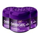 Aromatizante Para Carros e Outros Ambientes Em Gel Fragrância Lavanda 55g Orbi Química Kit com 3 Aromatizante Para Carros e Outros Ambientes Em Gel Fragrância Lavanda 55g Orbi Química Kit com 3