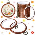Aros de bordado Burbell Spring Round 9 cm, argolas de borracha, 15 unidades
