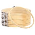 Aros de bordado Pllieay 20 cm, círculo de bambu, 12 peças, 8 polegadas