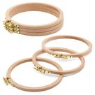 Aros de bordado ZOCONE, argola circular de madeira de faia, 15 cm, 6 peças