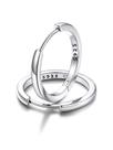Aros FaithHeart pequeños de plata esterlina de 16 mm