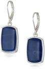 Aros Nine West Denim Grandes en Tono Plateado